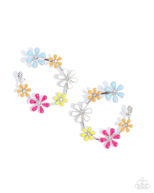 Wreathed Welcome - Multi Flower Earrings