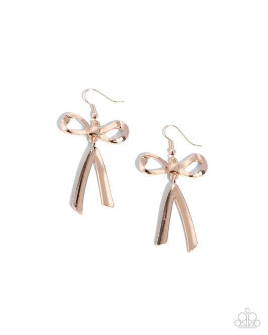 Dapper Delivery - Rose Gold Earrings
