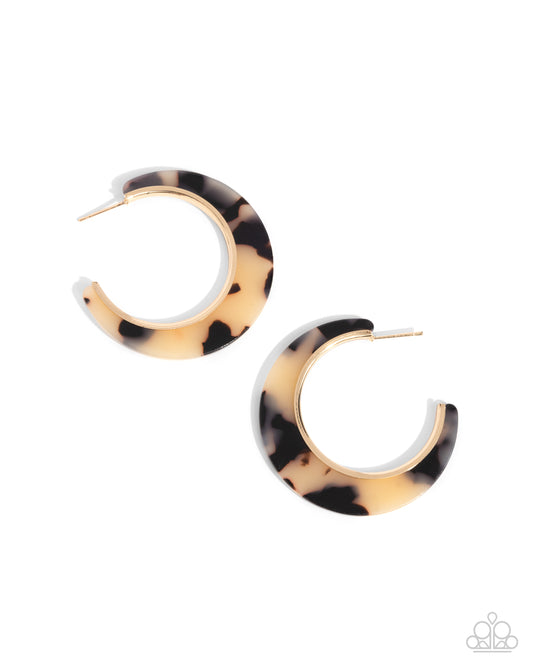 Patterned Promotion - Gold w/Pattern Earrings