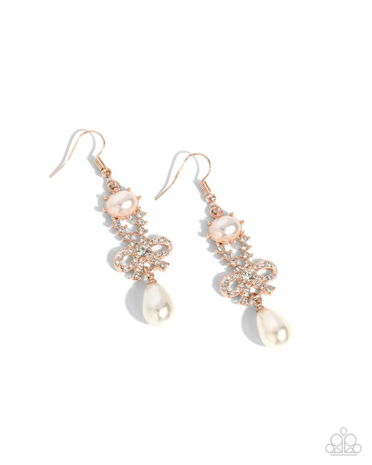 Alluring Advocate - Rose Gold Earring