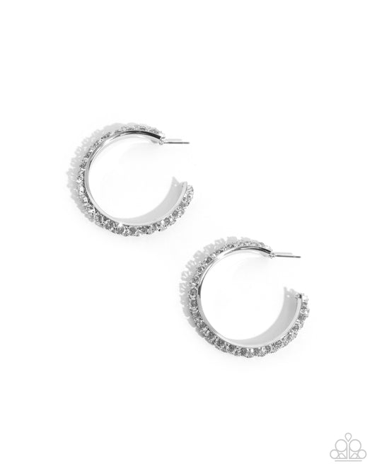 Glowing Garland - Silver Earrings