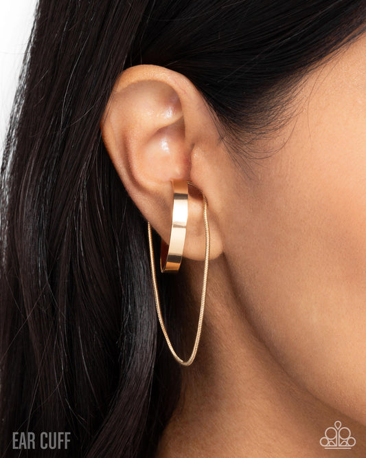 Boston Babe - Gold Cuff  Earrings