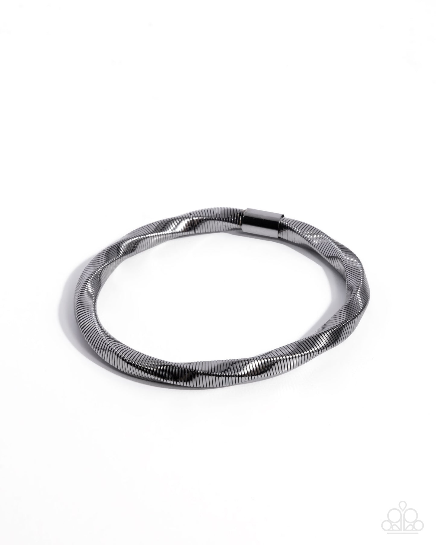 Twisted Temptress - Black -Gunmetal Bracelet