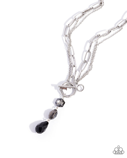 Cultivated Chains -Silver w/Black Necklace