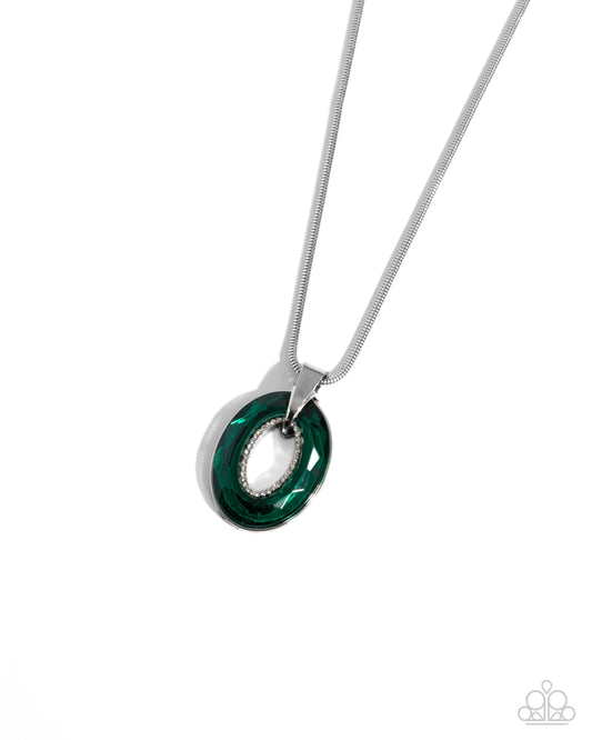 Reflective Rigor Necklace  - Green