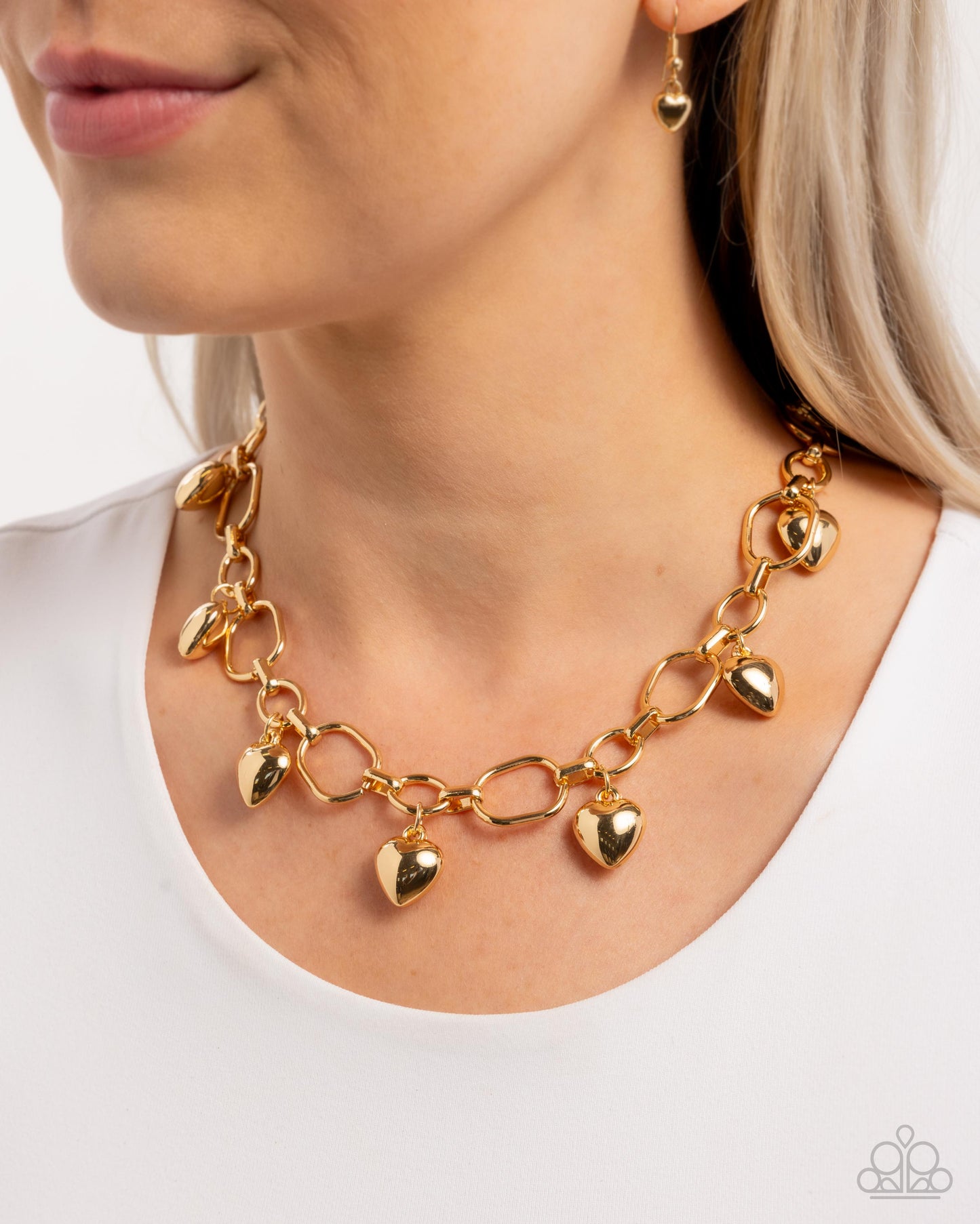 Hey Lover - Gold Heart Necklace