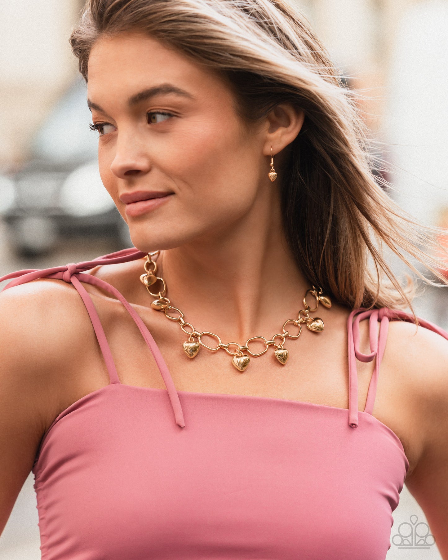 Hey Lover - Gold Heart Necklace