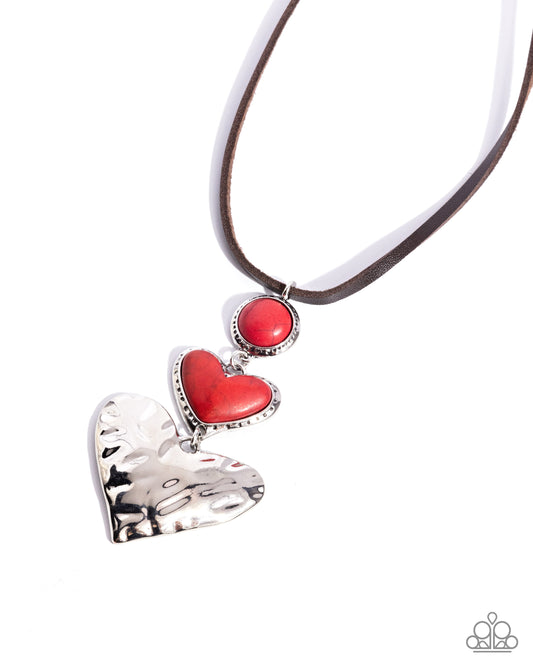 Romantic Refuel - Red Heart Necklace