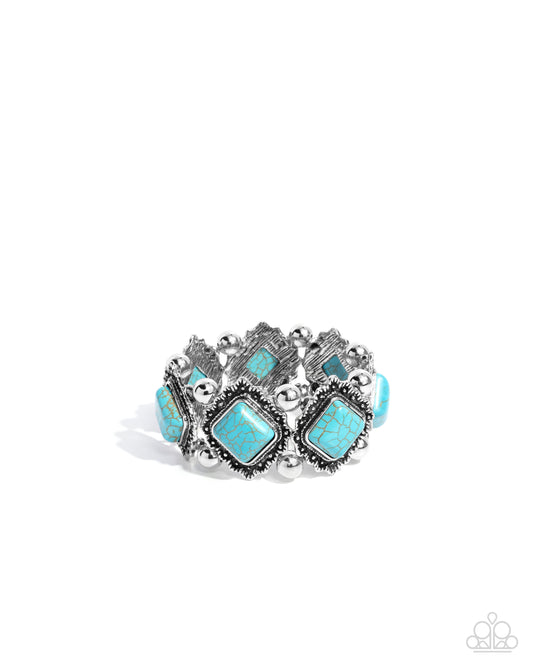 Noble Nature - Silver w/Turquoise Stone Bracelet