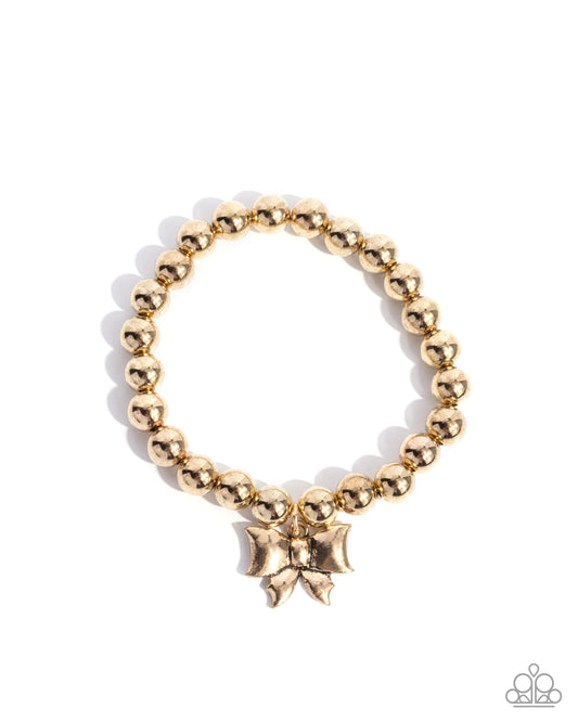 Young Lady - Gold Bracelet with Bow