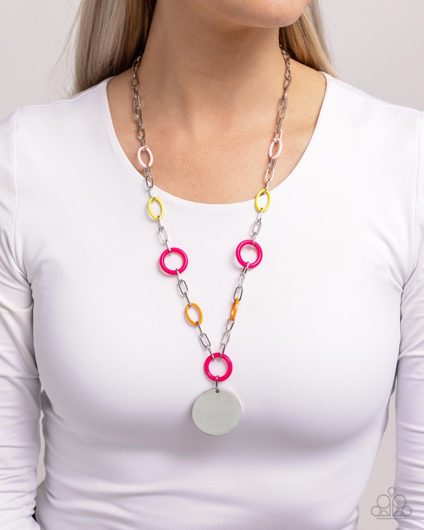 Popularity Contest - Silver w/Multi Necklace