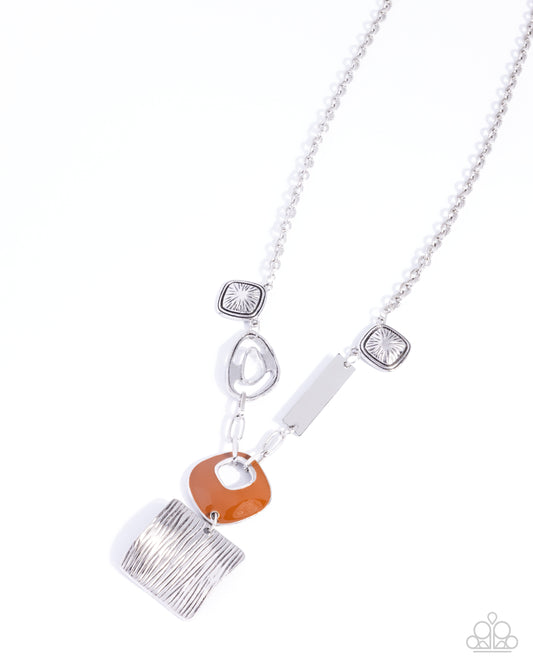 Natural Philosophy - Silver w/Brown Necklace
