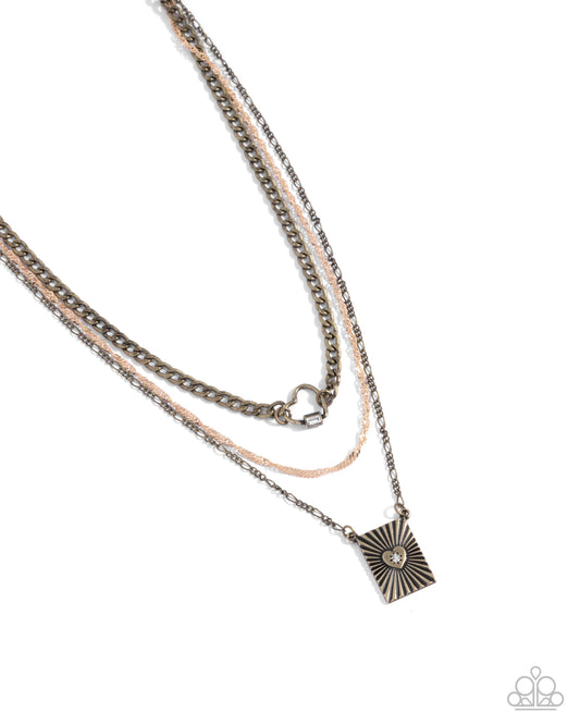 Loveable Layers - Brass Necklace
