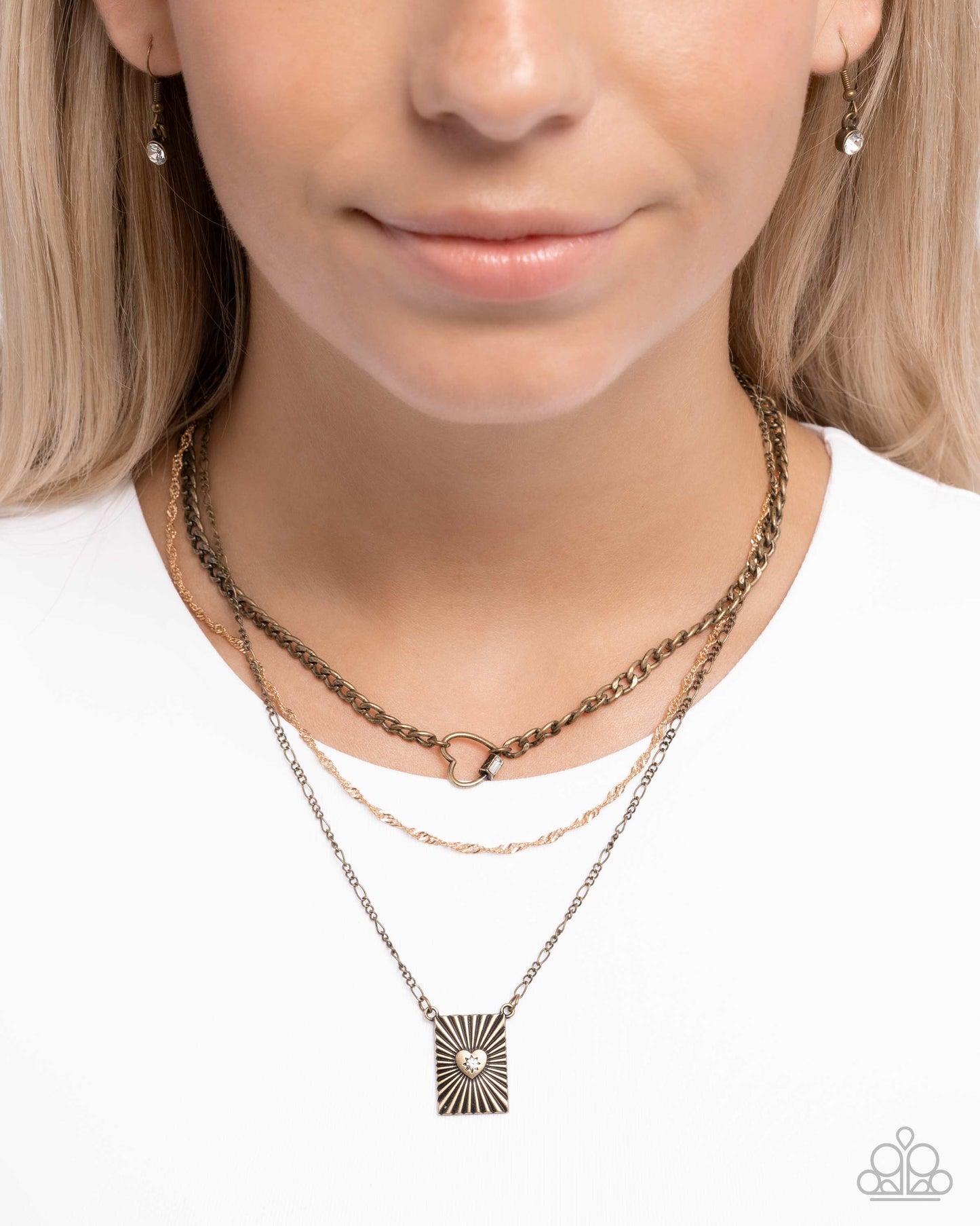 Loveable Layers - Brass Necklace