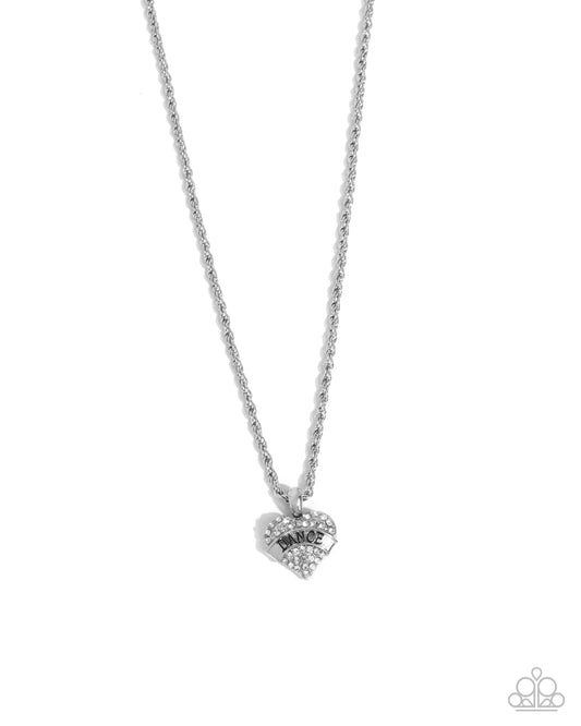 Dance Off! - Silver Heart Necklace