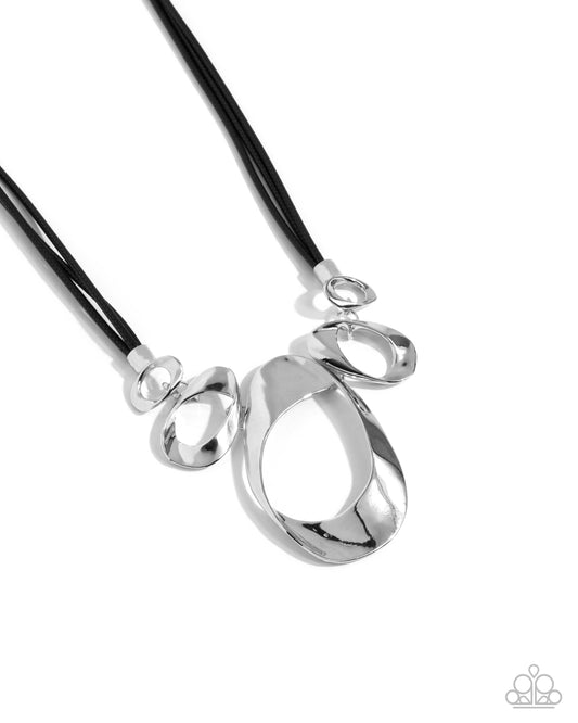 Apprehensive Accent - Silver Necklace