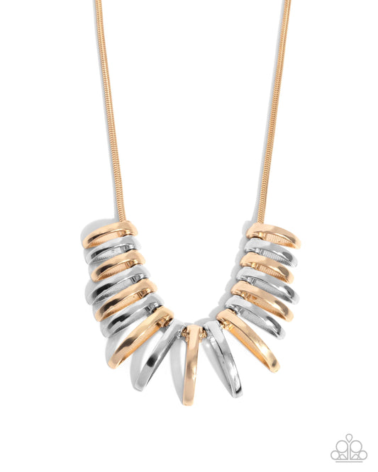Chasing Chic - Silver and Gold Necklace