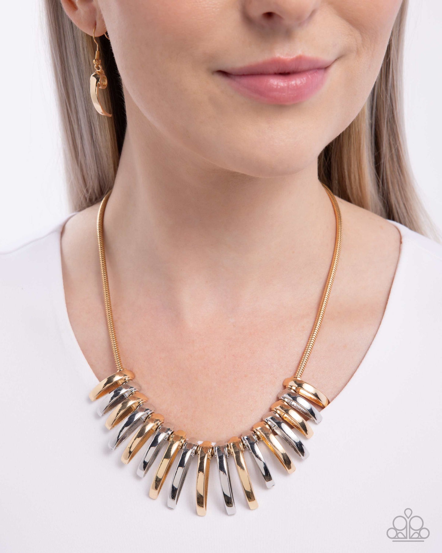 Chasing Chic - Silver and Gold Necklace
