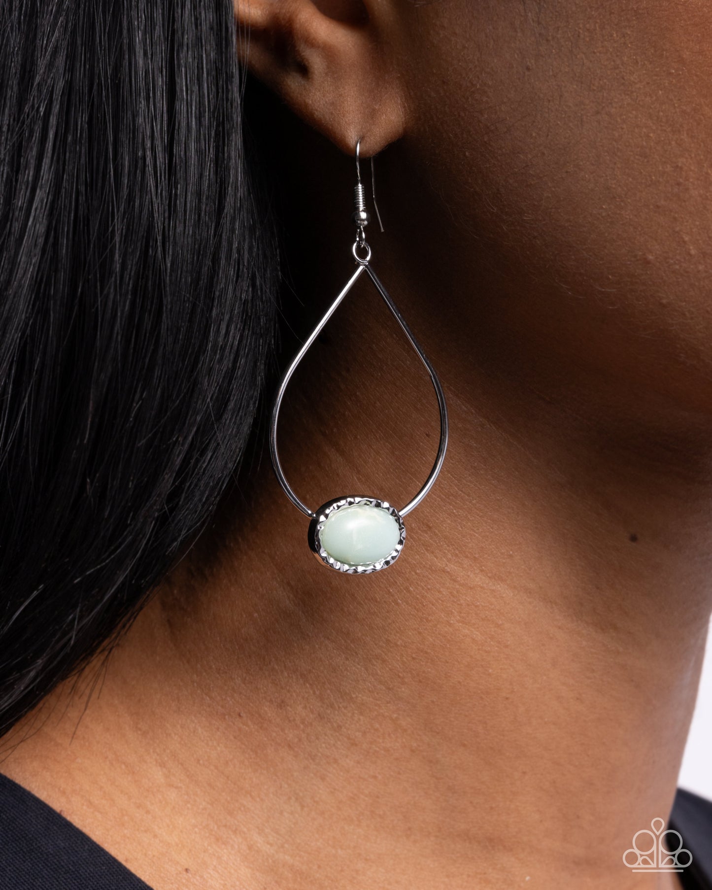 Sensible Stones - Silver w/Blue Earring
