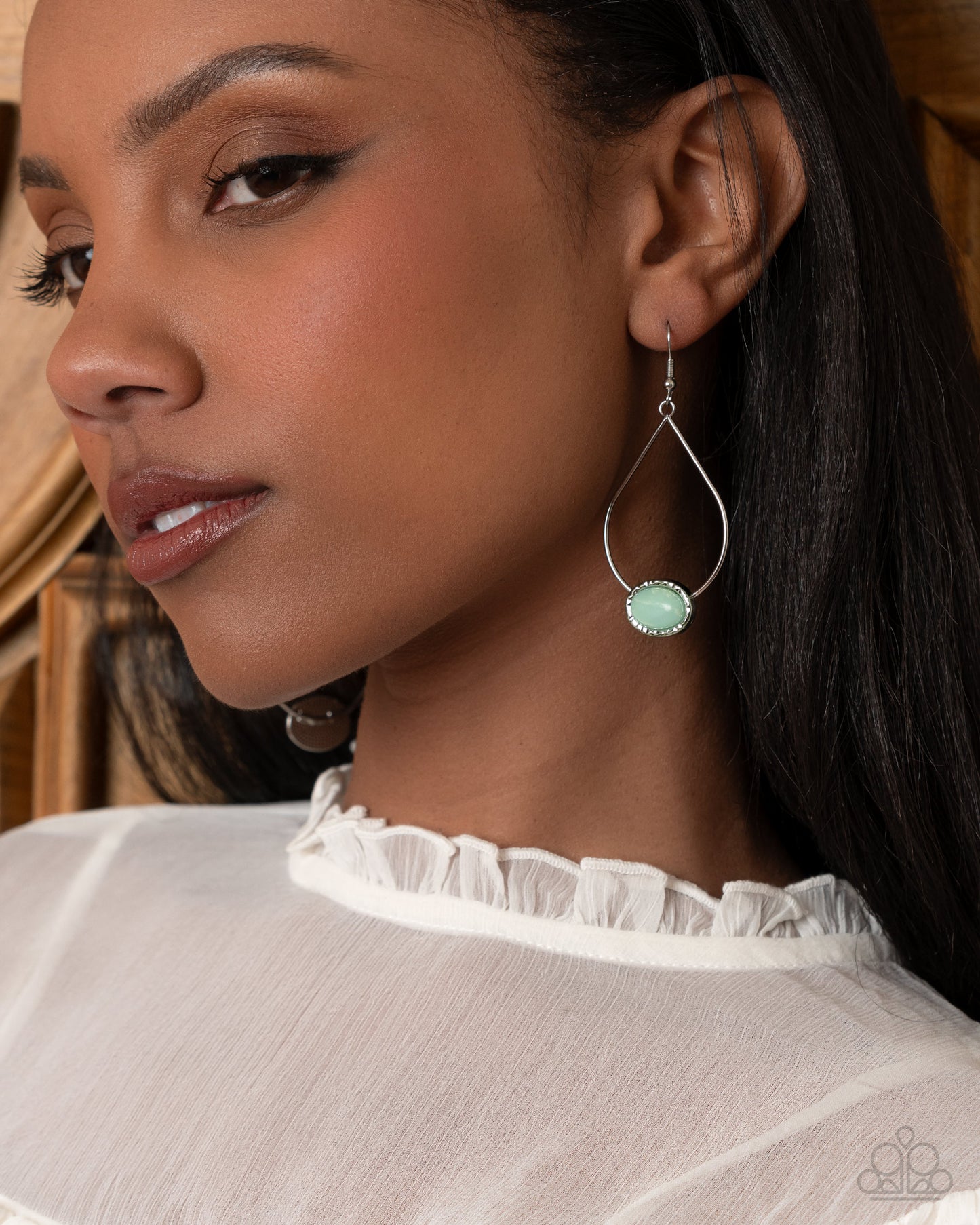 Sensible Stones - Silver w/Blue Earring