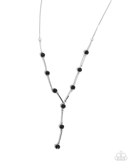 Waltzing Welcome - Silver w/Black Necklace