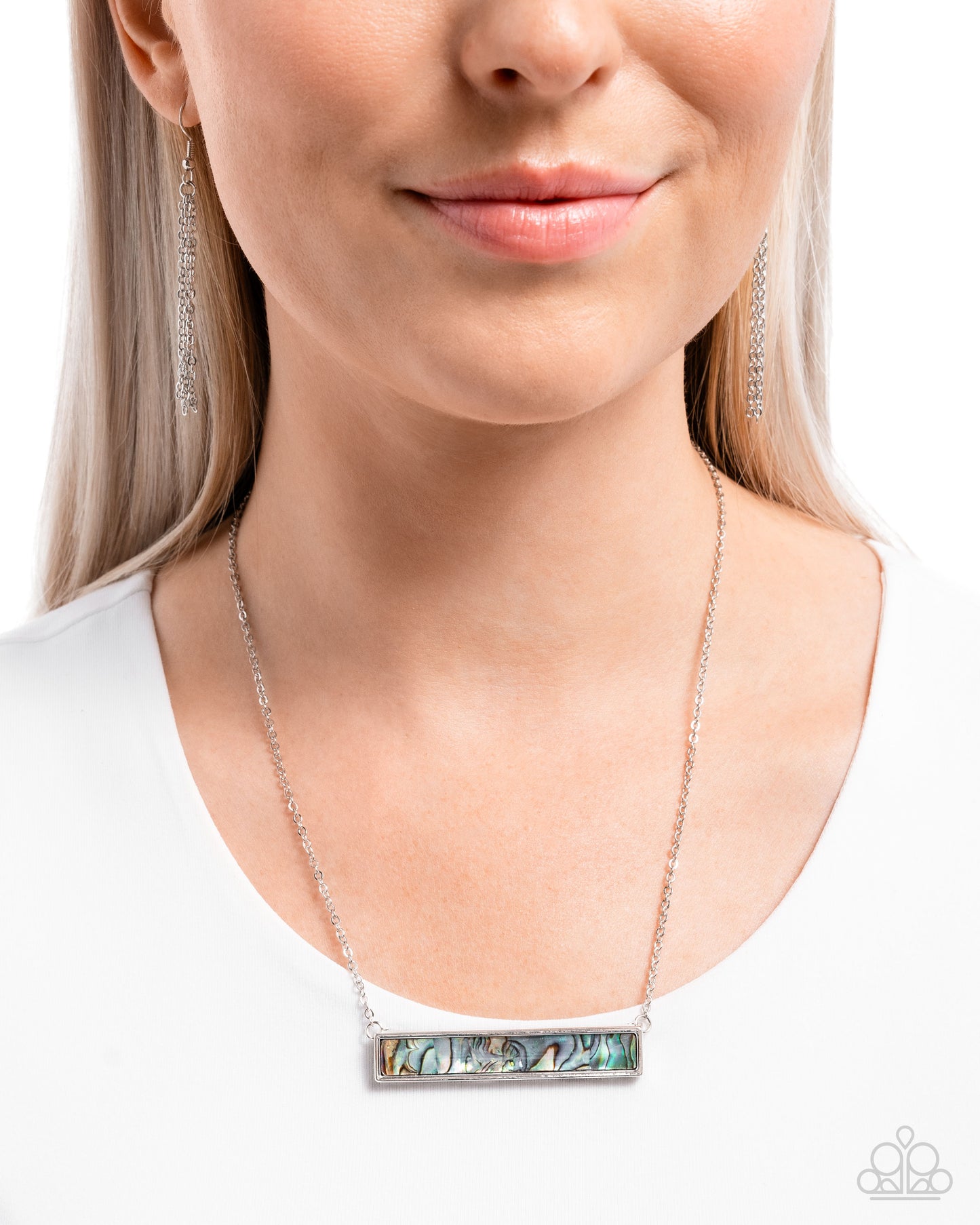 Adorable Abalone - Silver w/Multi Necklace