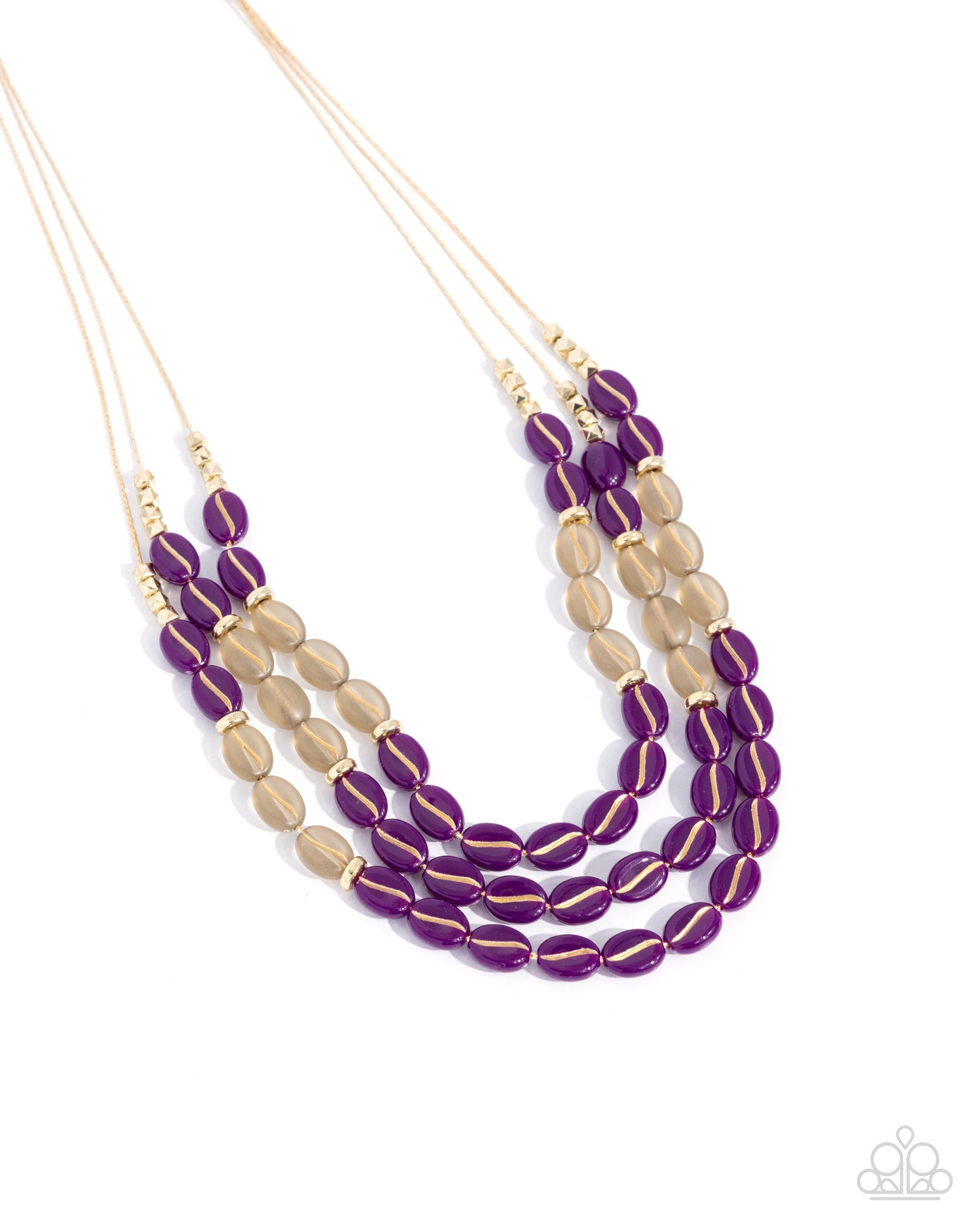 Playful Passage - Gold w/Purple Necklace