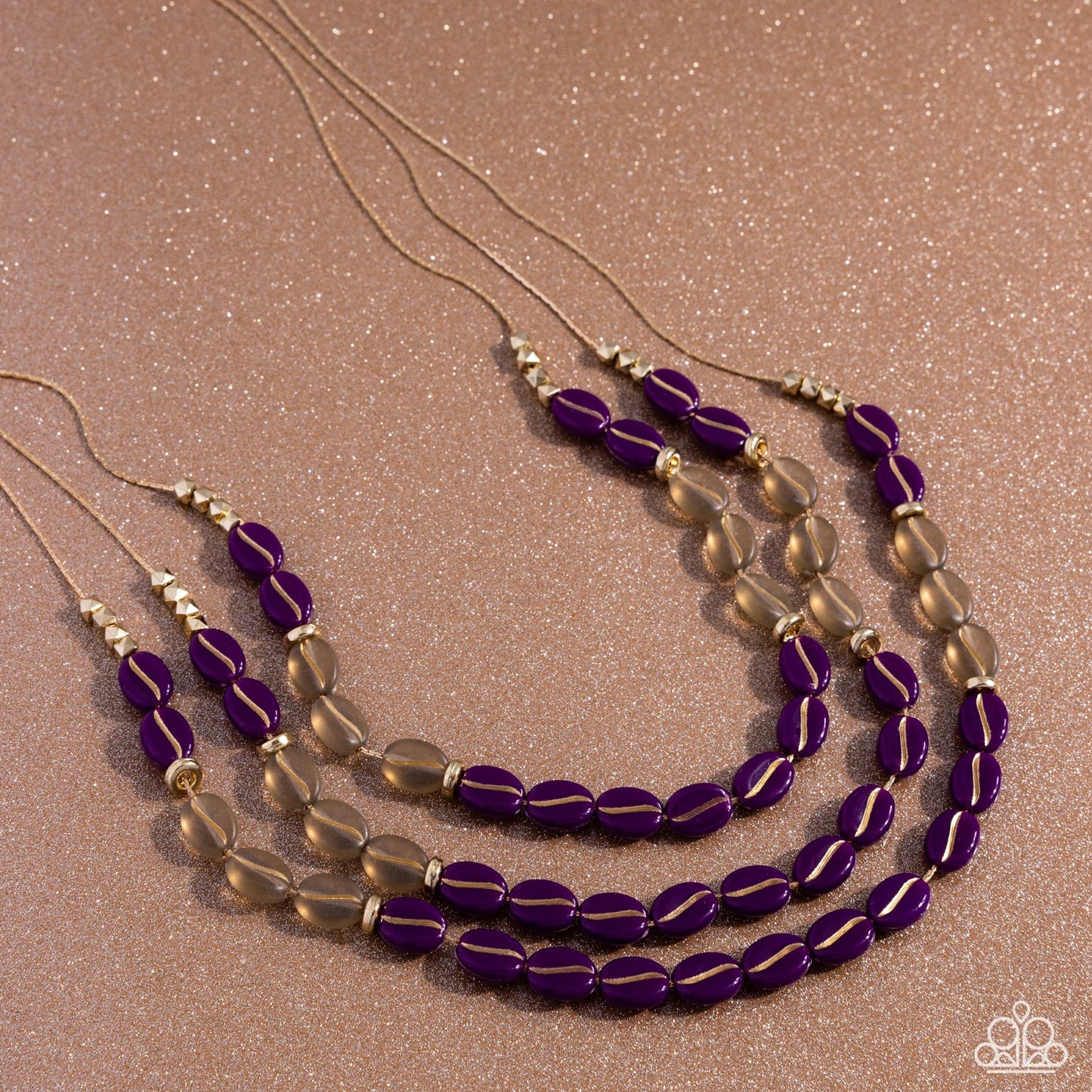 Playful Passage - Gold w/Purple Necklace