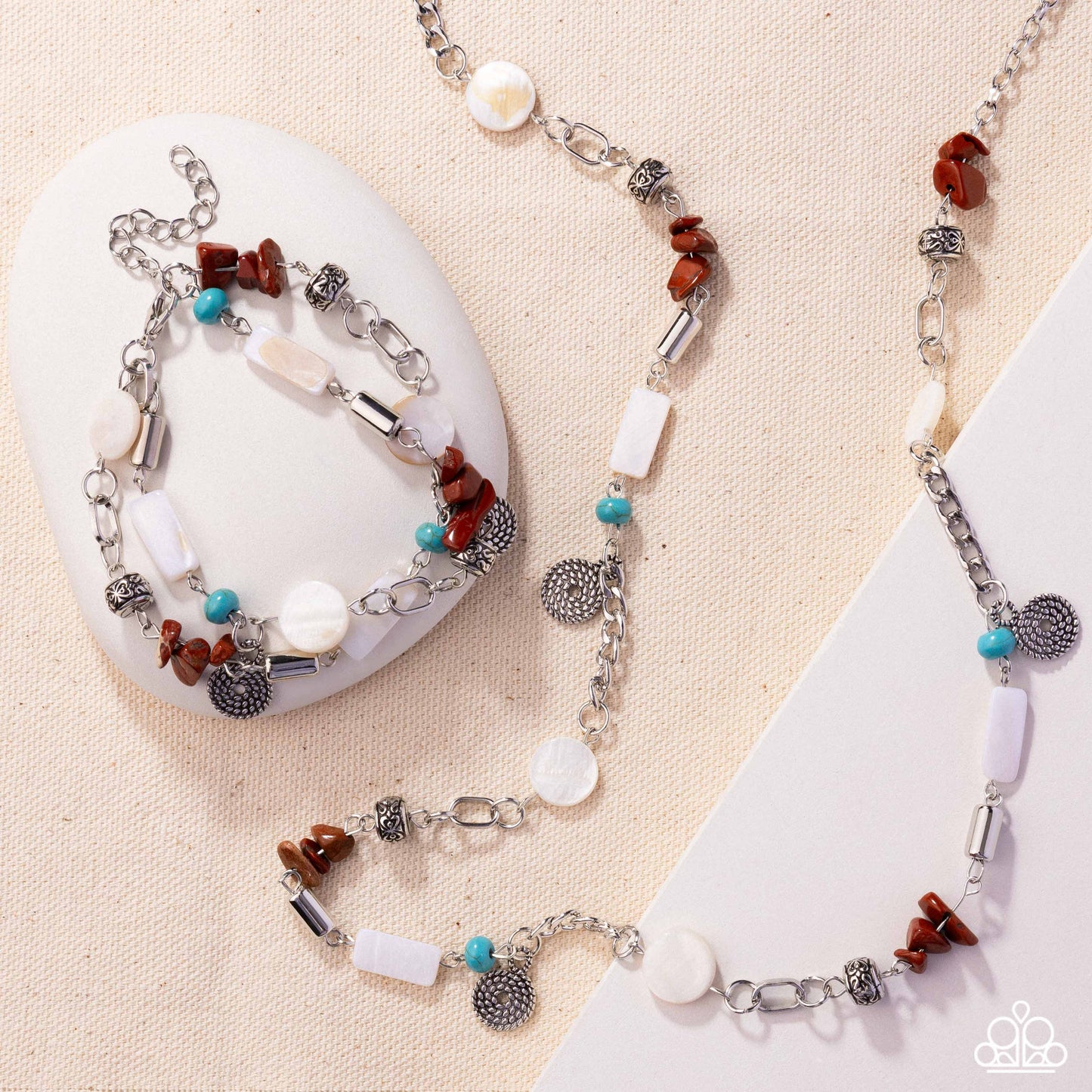 Sentimental Serenity - Secretive Sentiment Necklace & Bracelet Set