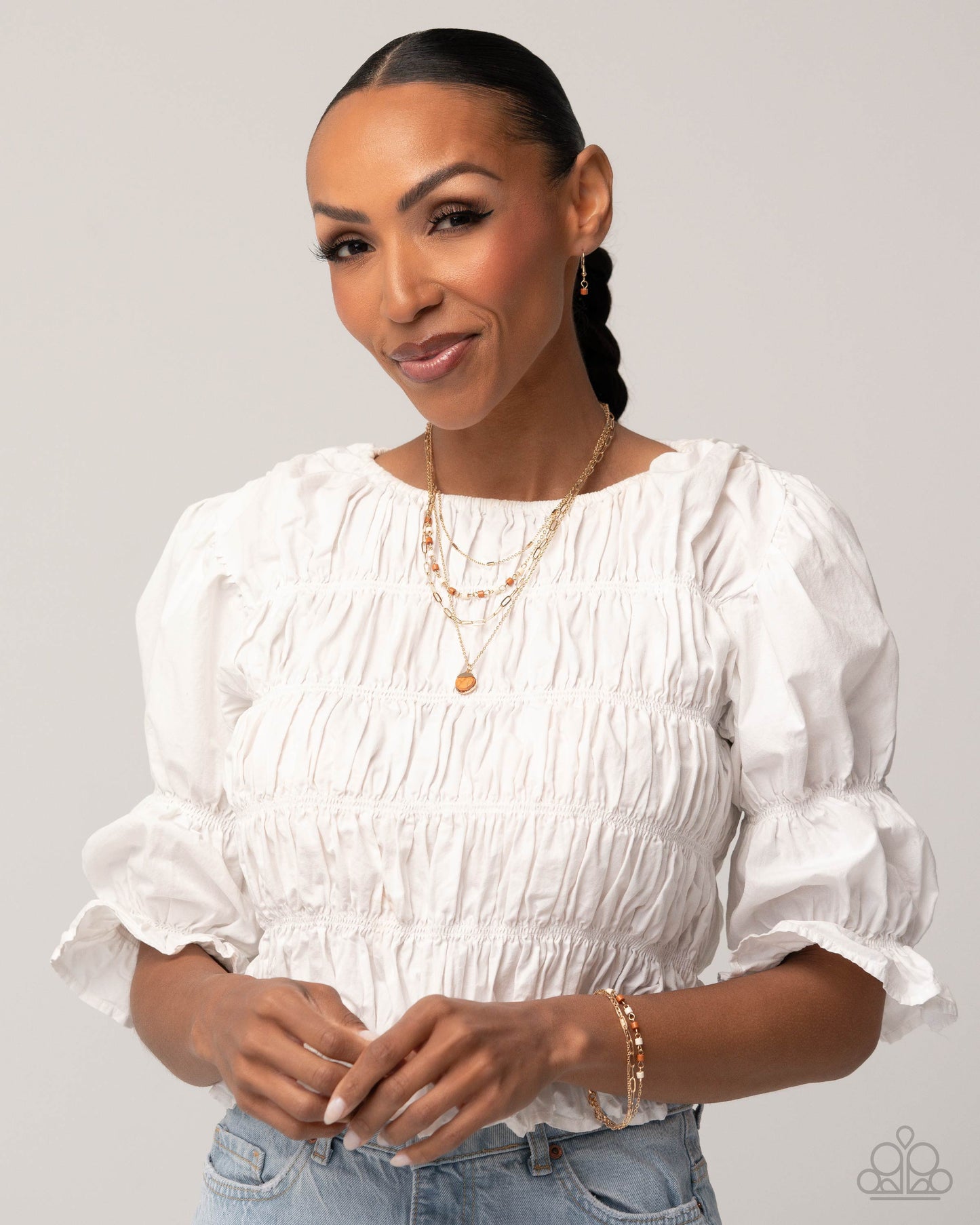 Complete Look - Gold Necklace and Bracelet