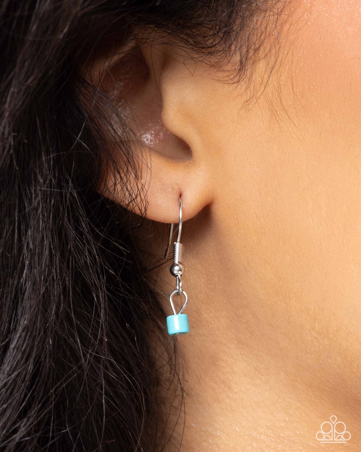 Complete Look -  Silver with Turquoise & White Necklace and Bracelet