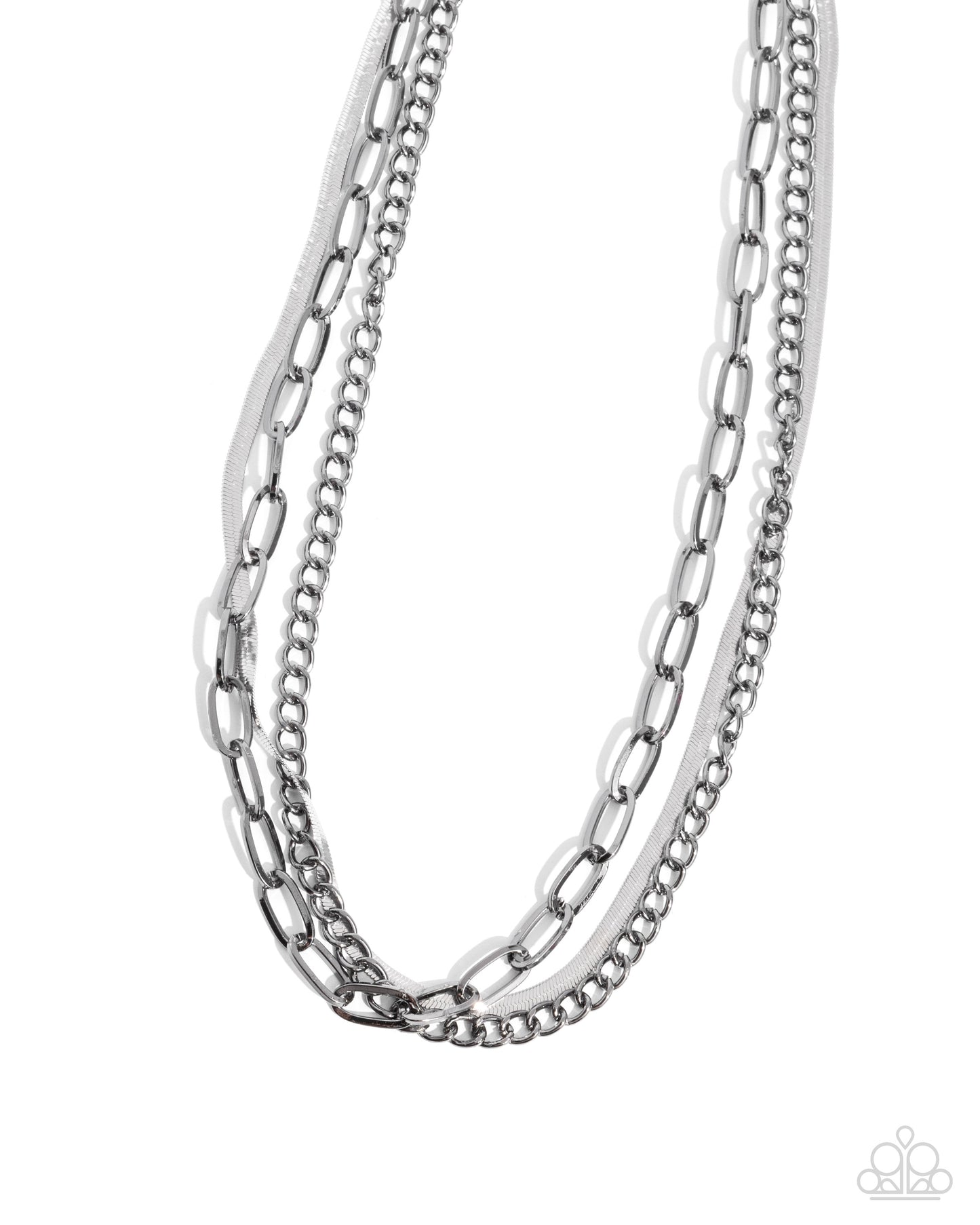 Complete Look - Gunmetal and Silver Necklace