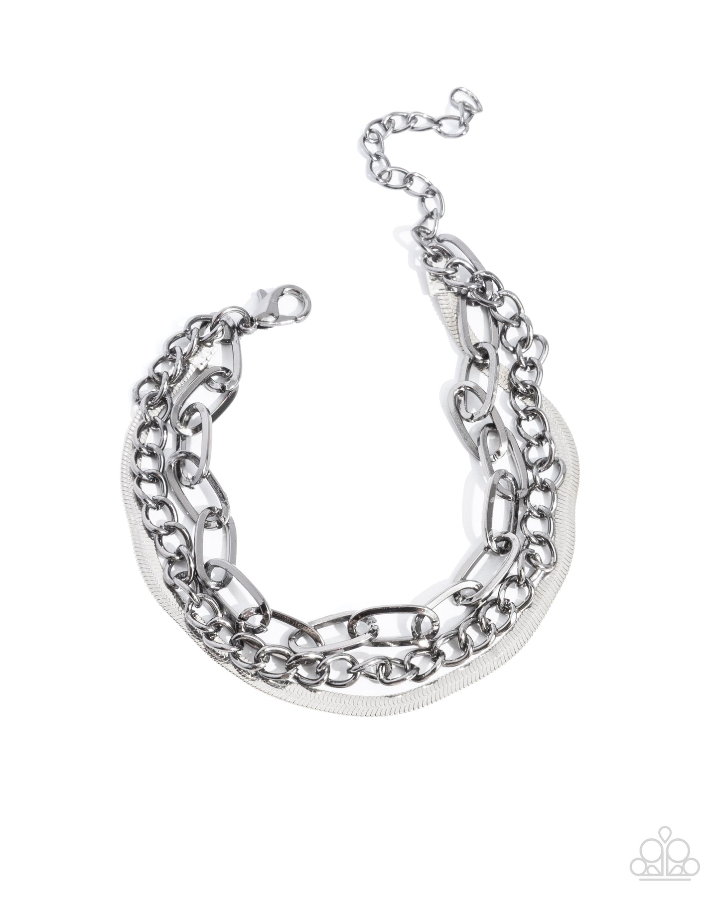 Complete Look - Gunmetal and Silver Necklace