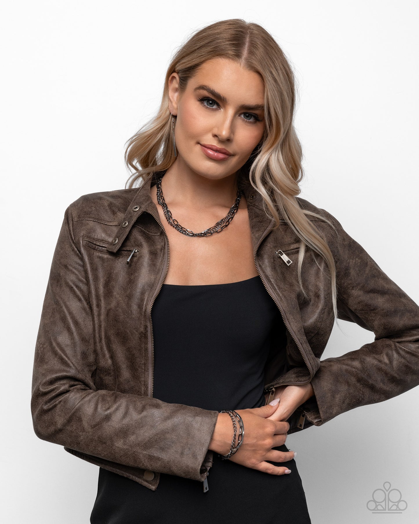 Complete Look - Gunmetal and Silver Necklace