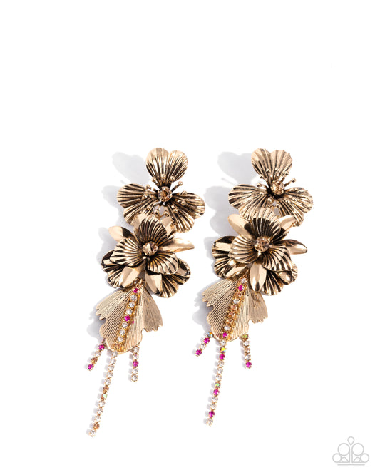 Classical Cadenza - Gold Earrings