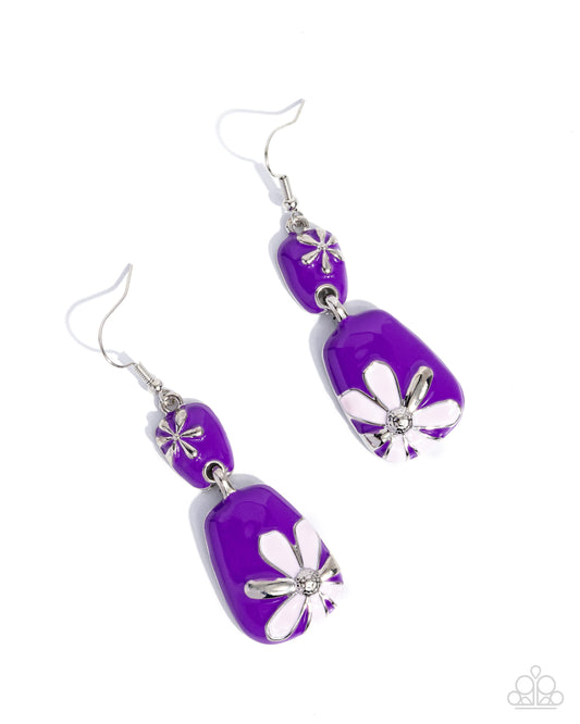 Floral Familia - Purple Earrings