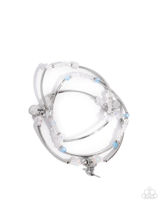 Generational Glitz - Silver w/Blue Bracelet