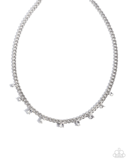 Rebellious Radiance - Silver Necklace