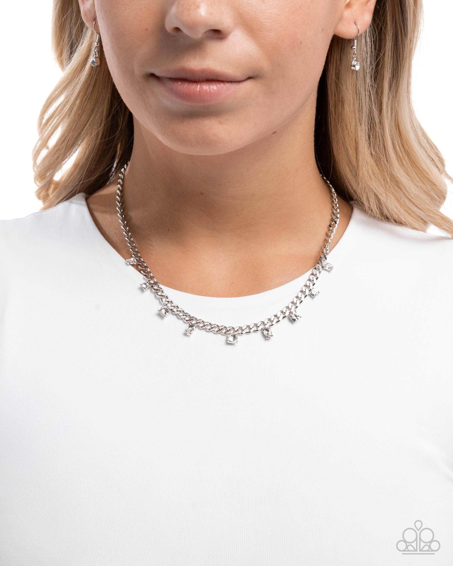 Rebellious Radiance - Silver Necklace