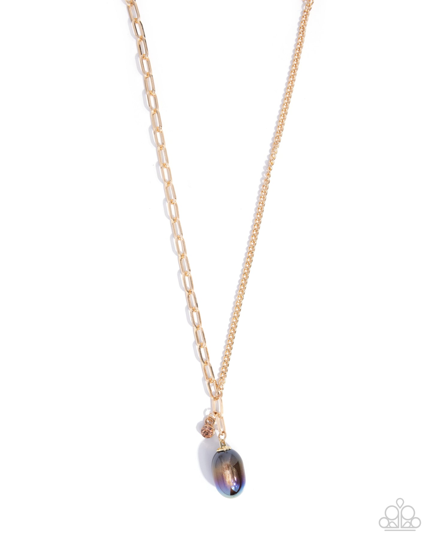 Polished Passage - Gold w/Multi Ombre Necklace