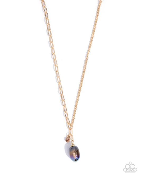 Polished Passage - Gold w/Multi Ombre Necklace