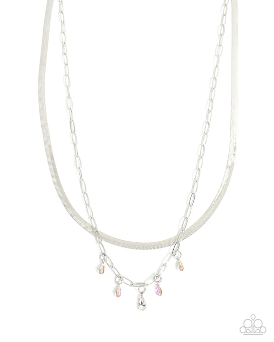 Suave Shimmy - Silver Necklace