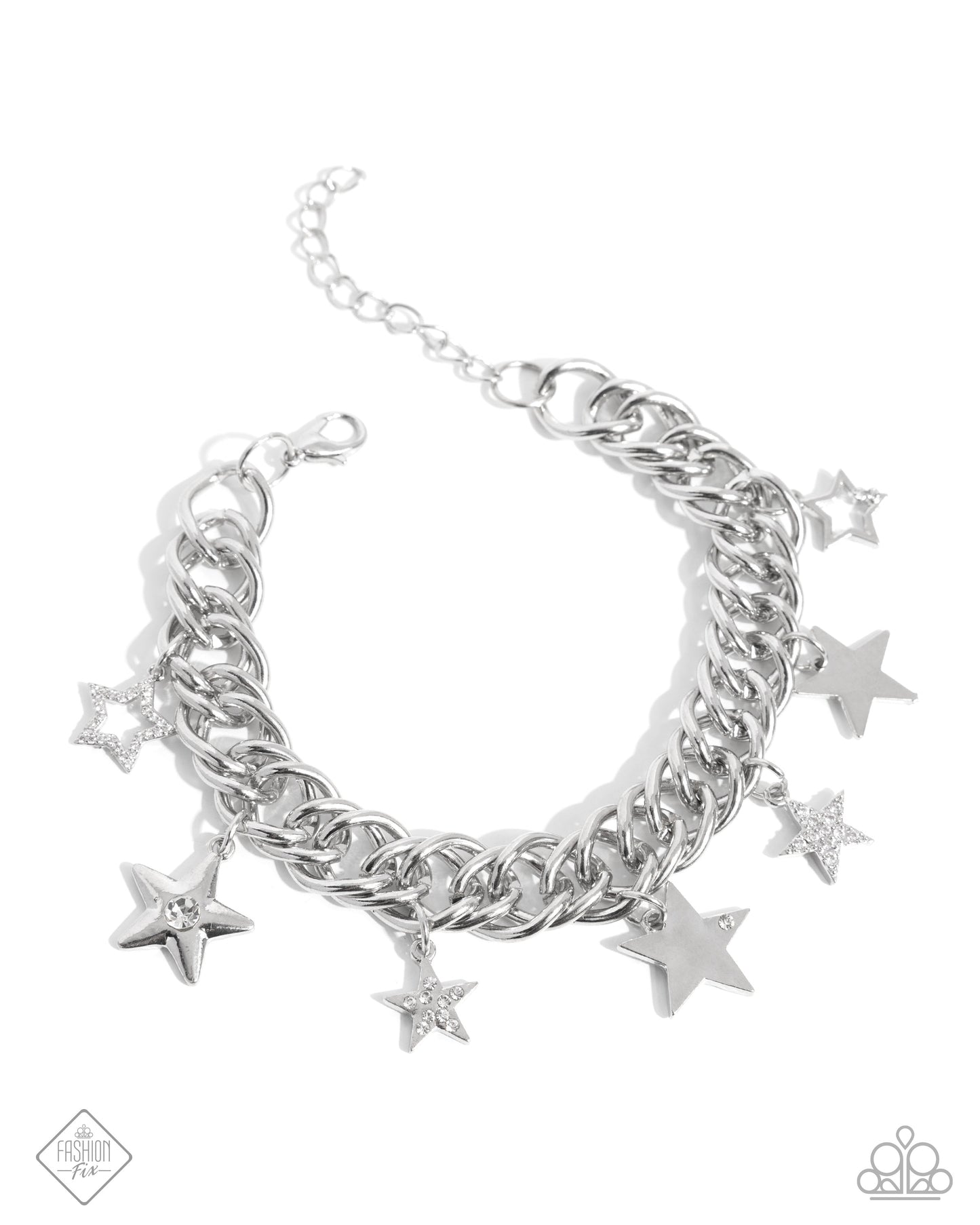Cosmic Contemporary - Silver w/Stars Bracelet