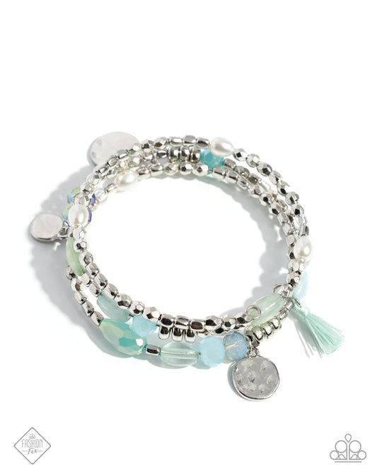 Refreshing Revel - Silver w/Blue Bracelet
