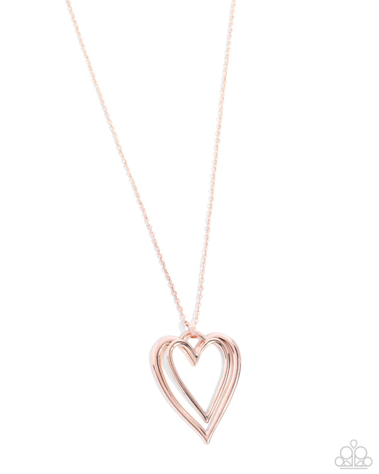 Lets HEART At the Very Beginning - Rose Gold Heart Necklace