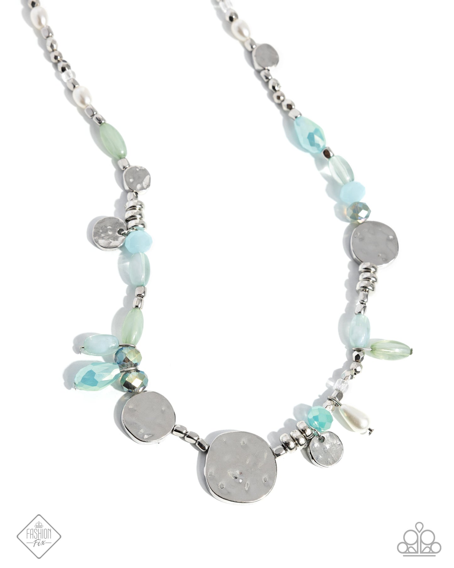 Refreshing Riot - Silver w/Blue Necklace