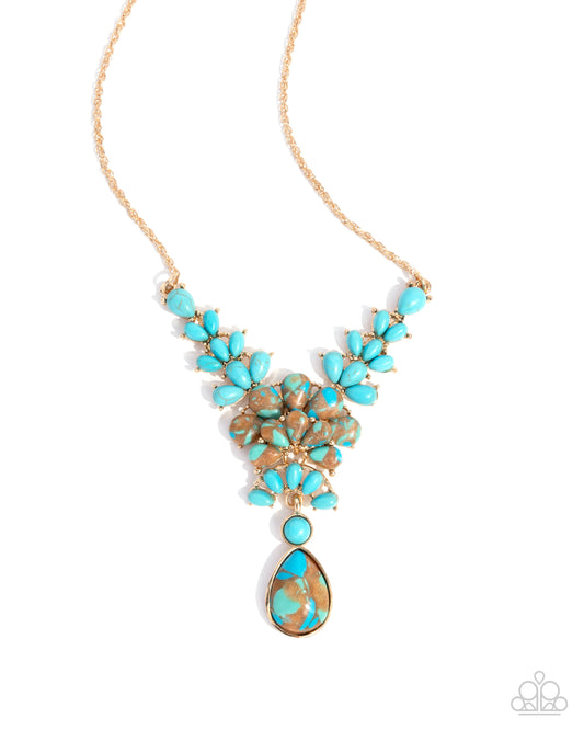 Haute Havoc - Turquoise & Tan (Brown) Necklace