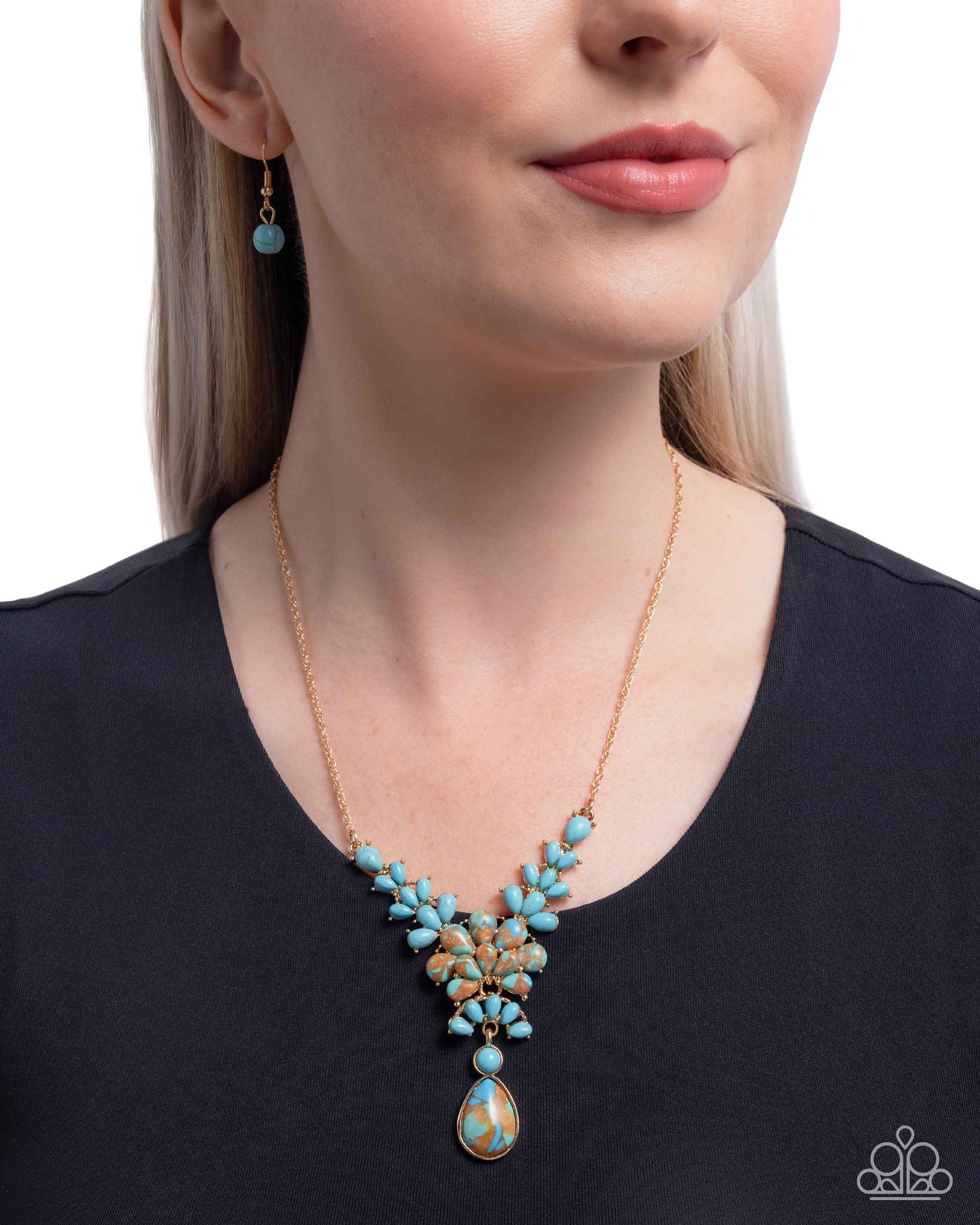 Haute Havoc - Turquoise & Tan (Brown) Necklace