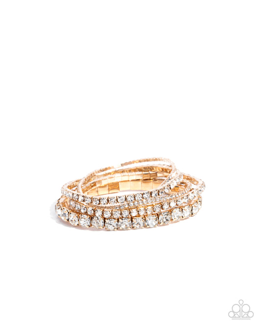 Persistent Pizzazz - Gold Bracelet