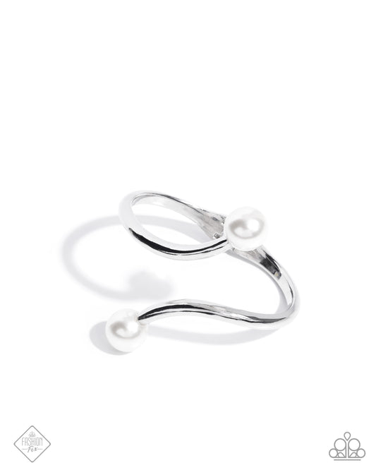 Effulgent Exemplar - Silver w/White Pearl Bracelet
